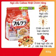 Ngũ cốc Calbee [FREESHIP] Ngũ cốc Calbee Nhật Bản hoa quả , trái cây dùng ăn sáng - ăn kiêng giảm cân ( 800G )